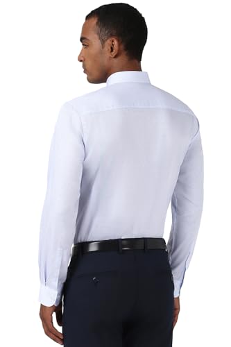 Image of Peter England Men Cotton Solid Slim Fit Shirt
