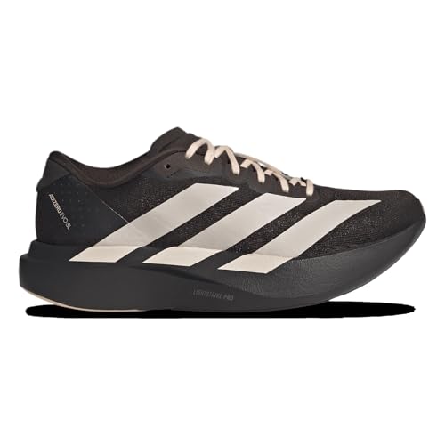 adidas, Womens, Adizero EVO SL Running Shoes, Aurora Coffee Met./Blush Pink/Iron Met, 10, C - Medium