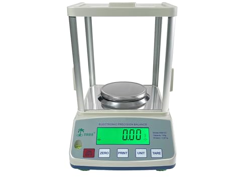 HRB-1002 1000g / 0.01g New with Glass Draft Shield Precision Balance for Lab, School, University and Other Professional Weighing Applications