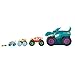 Hot Wheels Monster Trucks Car Chompin' Mega-Wrex, Large Toy Monster Truck & Toy Car, Eats & Poops 1:64 Scale Vehicles, Lights & Sounds