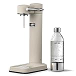 Aarke Carbonator 3, Máquina para hacer Agua con Gas en Acero Inoxidable, incluye Botella 800ml, Edición Especial Sand