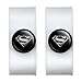 GRAPHICS & MORE Superman Steel Logo Headphone Earbud Cord Wrap - Charging Cable Manager - Wire Organizer Set of 2 - White