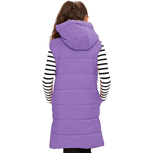 Kids Girls Fashion Oversized Gilet Long Line Style Jacket Long Sleeveless Coat4
