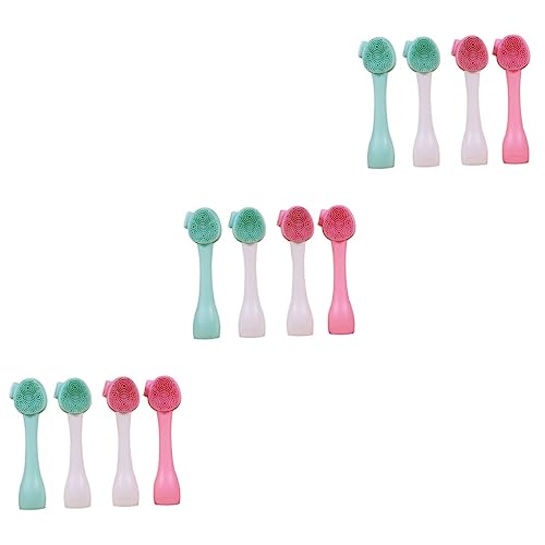 Brosse nettoyante visage Healvian en silicone exfoliant pour soin du visage lot de 3 ensembles