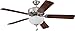 Craftmade K11102 Pro Builder 201 52" Ceiling Fan with CFL Lights and Pull Chain, 5 Blades, Brushed Polished Nickel