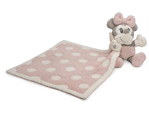 Barefoot Dreams CozyChic Vintage Minnie Mouse Blanket Buddie, Dusty Rose