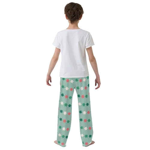 Boys' Pants Christmas Star Long Bottoms Jogger Pants Elastic Waist Trousers with Pockets S-XL3