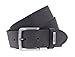 Mustang Adjustable Leather Belt 3.5 W100 Dark Grey - raccourcissable