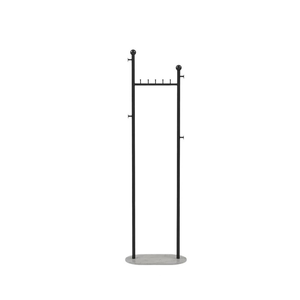 DFHS46JK Hat Rack Wrought Iron Floor Coat Racks Household Bedroom Vertical Clothing Rack For Coats, Hats, Scarves And Handbags for Office(Black)