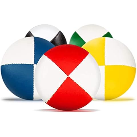 Juego de 5 Pelotas de Malabares Diabolo Premium Soft de Dos Tonos Cover