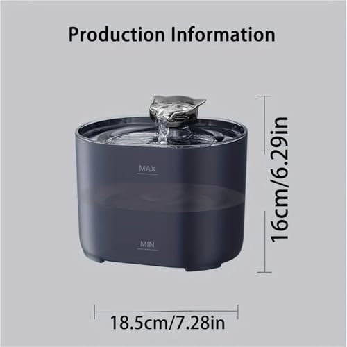 Fuente de agua inteligente para gatos 2.2L con filtro miniatura 6