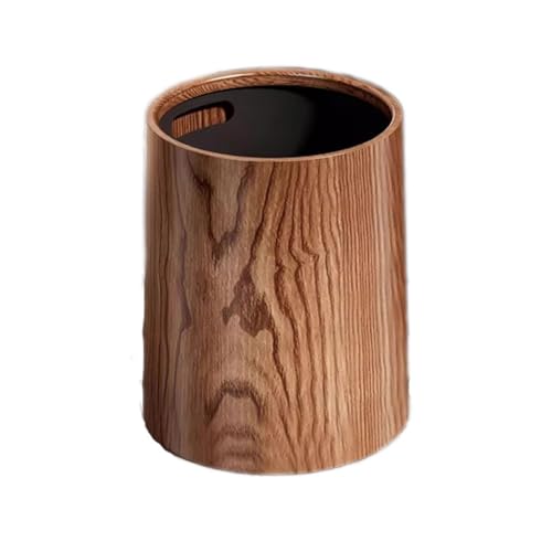 Bote de reciclaje de basura de madera natural japonesa para cocina