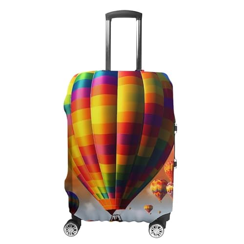 Hot Air Balloons Luggage Cover, Washable Elastic Suitcase Cover Protector Fit 18-32 Inch Luggage