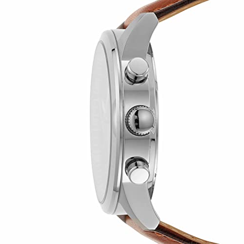 Fossil Flynn Chronograph Brown Leather Watch BQ2125