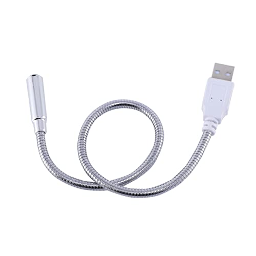 NULYLU 4Pieces USB LED Reading Lamp High Brightness Flexible Gooseneck Light for Desktop Keyboard Portable Eye Protection Lighting for Office Cafe Living Room Bedroom