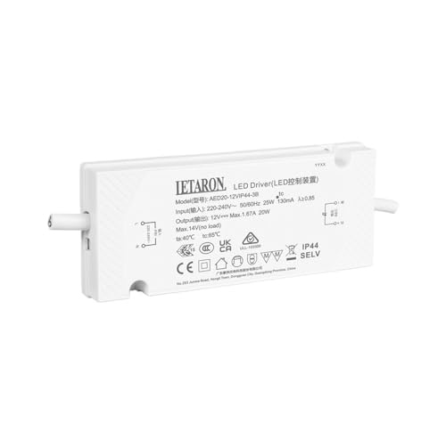 THREELEMON AED20-12VIP44-3B European Standard Ultra-Thin Bathroom Mirror Constant Voltage Power Supply 12V20W