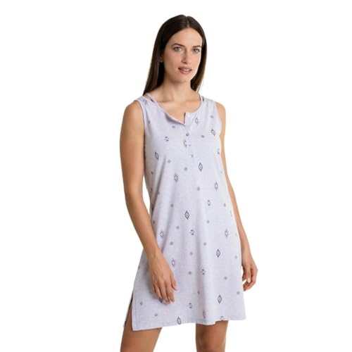 MASSANA camisón de mujer con tapeta L247221 - color: GRIS VIGORE