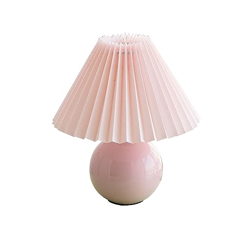 SONGCHAO Table Lamp Modern Style Table Lamp Ceramic Lamp Body Pink Shade Living Room Bedroom Decorative Lamps Lamps for Night Stands -  2536