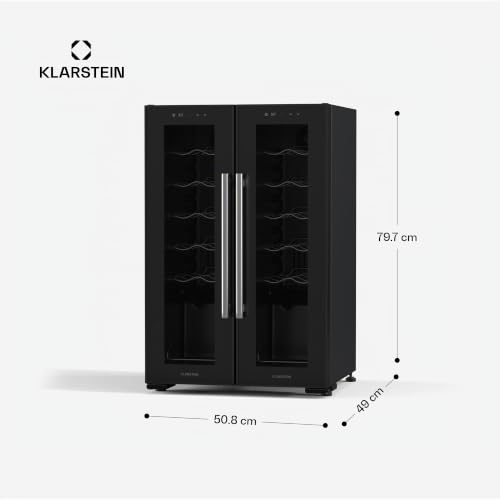 Cave à vin KLARSTEIN Shiraz 2 zones de réfrigération Éclairage LED Commande tactile - vue 8