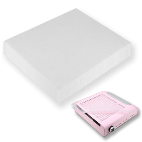 220 Sheets Nail Dust Collector Filter Paper: Disposable Dust Vacuum Filter for Most Nail Dust Fan Extractor Machine, Dust Cleaner Replacement Filter Paper Nail Tech Supplies Accessories for Home Salon