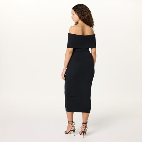 Image of The Drop Womens Lora Off The Shoulder Midi Sheath Dress