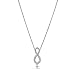 Produktbild Swarovski Infinity Halskette, Rhodinierte Damenhalskette mit Unendlichkeits-Symbol und Funkelnden Swarovski Kristallen