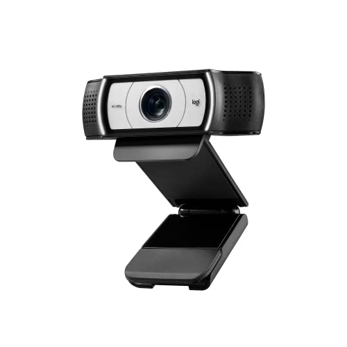 Logitech C930s Pro HD Webcam, Full HD 1080p video calling, Noise-canceling mic, HD auto light correction, wide Field of View, Works with Microsoft Teams, Zoom, Google Voice, Google Meet, PC/Mac/Laptop