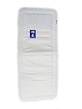 Lavado a maquina o mano Colchoneta Silla Paseo Universal Recta -Crema Color Marfil-celeste