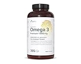 QUALITÄT - Unsere Omega-3 Kapseln bestehen aus Rindergelatine. Besonders hohe EPA und DHA Gehalte weisen optimal abgestimmte Verhältnisse auf: 720 mg EPA mit zusätzlich 480 mg DHA pro Tagesdosis. Packung für 3 Monate