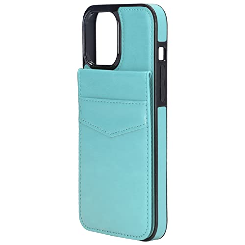 Rankomu iPhone 13 Pro plånboksskal med magnetiskt ställ - Mintgrön