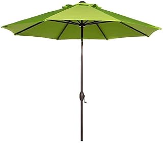 Abba Patio Sunbrella Patio Umbrella 9 Feet Outdoor Market Table Umbrella with Auto