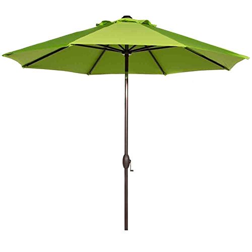 Abba Patio Sunbrella Patio Umbrella 9 Feet Outdoor Market Table Umbrella with Auto