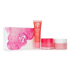 W7 Sweet Dreams Lip Care Set – Strawberry Overnight Mask, Balm & Scrub