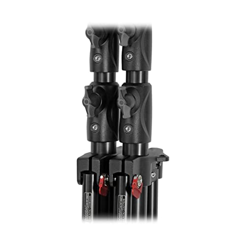 Manfrotto 1004BAC 144" Air Cushioned Aluminum Master Light Stand with 4 Sections & 3 Risers, Black by Manfrotto - Image 7