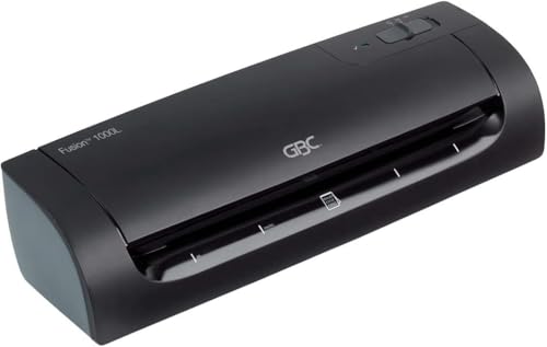 GBC Laminiergerät A4 Fusion 1000L, High Speed Laminieren, 4 min Aufwärmzeit, Heiß-/ Kaltlaminieren, für Visitenkarten-Größe bis A4, Ideal für Home Office oder kleine Büros, Schwarz, 4400744EU