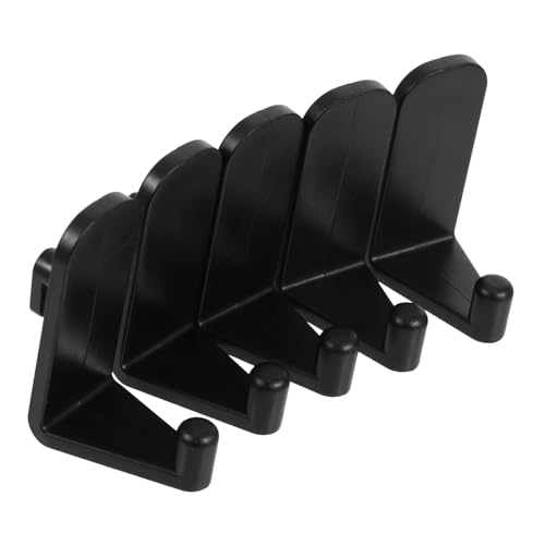 BESTYASH 5 pièces Crochets Muraux Noirs pour Panneaux Perforés Crochets pour Organisation de Cuisine et Bureau Installation Rapide et Design Élégant