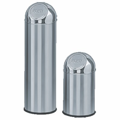 Conta Fresh Stainless Steel Push Can Bins (8 x 24 Inches)-picture-29
