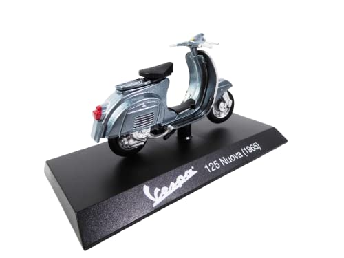 OPO 10 - Collection miniature scooter 1/18 compatible with Piaggio Vespa 125 Nuova dark gray - 1965 - Ves0023 - Image 3