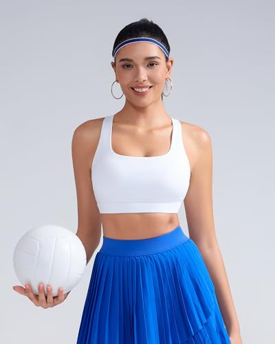 Image of RUNNING GIRL Sports Bras for Women,Crisscross Back High Impact Sports Bra with Hook Closure Workout Supportive Bra
