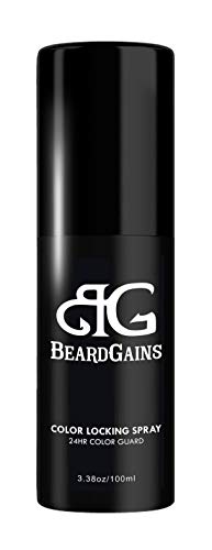 BEARD GAINS 100% Organic Hairs Products | Long Lasting Beard Color Locking Spray, Protects from Fading,Hair Sunscreen, Keeps Color Darker | MADE IN USA