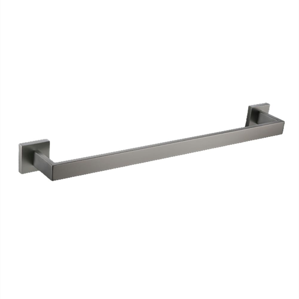 Ensemble accessoires de salle de bain gris anthracite en métal brossé haut de gamme