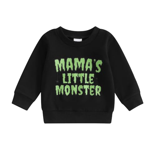 BemeyourBBs Toddler Baby Boy Girl Halloween Outfit Crewneck Sweatshirt Long Sleeve Shirt Pullover Top Fall Winter Clothes - Main Image