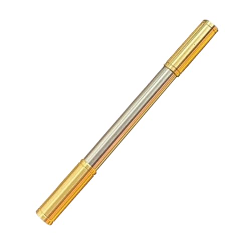 Image of Smoke King Brass Wheel Lighter, Vintage Trench Flame, Refillable Dual Tank, 360 Rotating Nunchaku Design, Creative Retro Gift for Men (Fuel Not Included)