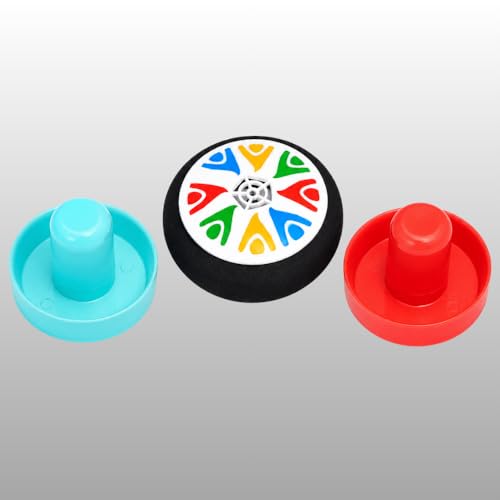 Image of Mini Air Hockey Game Set for Kids | Tabletop Air Hockey Puck & 2 Pushers | Indoor Sports Game Toy for Boys & Girls |Family Fun Activity Games| Ideal Birthday Gift for Kids 3+ Years