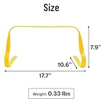 Japard Ultra Durable Agility Hurdles for Athletes of All Skill Levels, 6pcs of 7.8 inch Tall Hurdles, Bright Yellow Color, Made of Durable, Composite Materials, Easy to Set up & Transport - Image 2