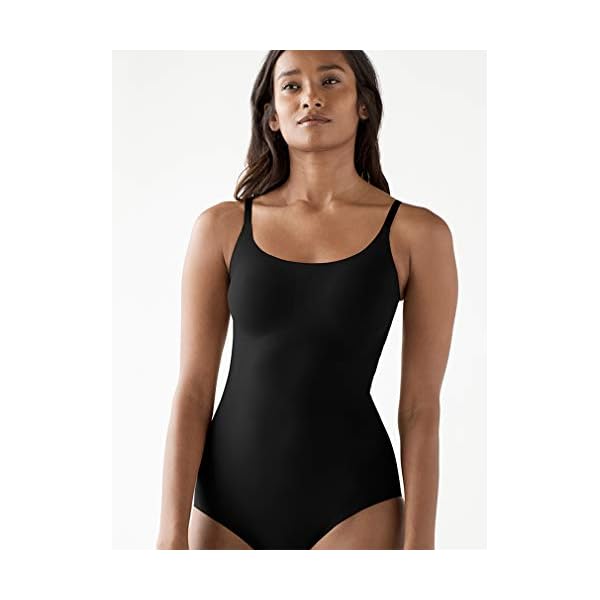 True-Co-Womens-True-Body-Adjustable-Strap-Bodysuit True Body Adjustable Strap Bodysuit Black