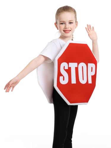Disfraz Señal de Tránsito Stop para Niños Talla Única miniatura 5