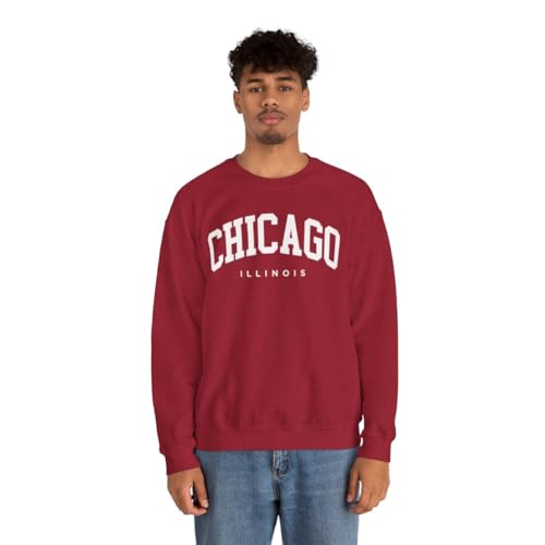 Chicago Illinois Adult Unisex Crewneck Sweatshirt3