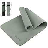 Gruper Yoga Mat Non Slip, 72"L x 24"W x 0.24"/0.32"TH, Anti-Tear Exercise Mat with Carrying Strap and Bag, Pro TPE Yoga Mats for Women, Workout Mats for Home, Pilates and Floor Exercises