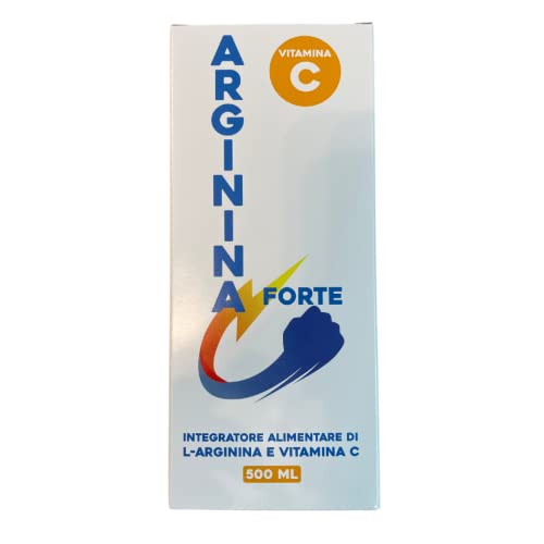 SEB - ARGININA FORTE CON VITAMINA C - Integratore alimentare di L-arginina e Vitamina C - 500 ml - Prodotto in Italia
